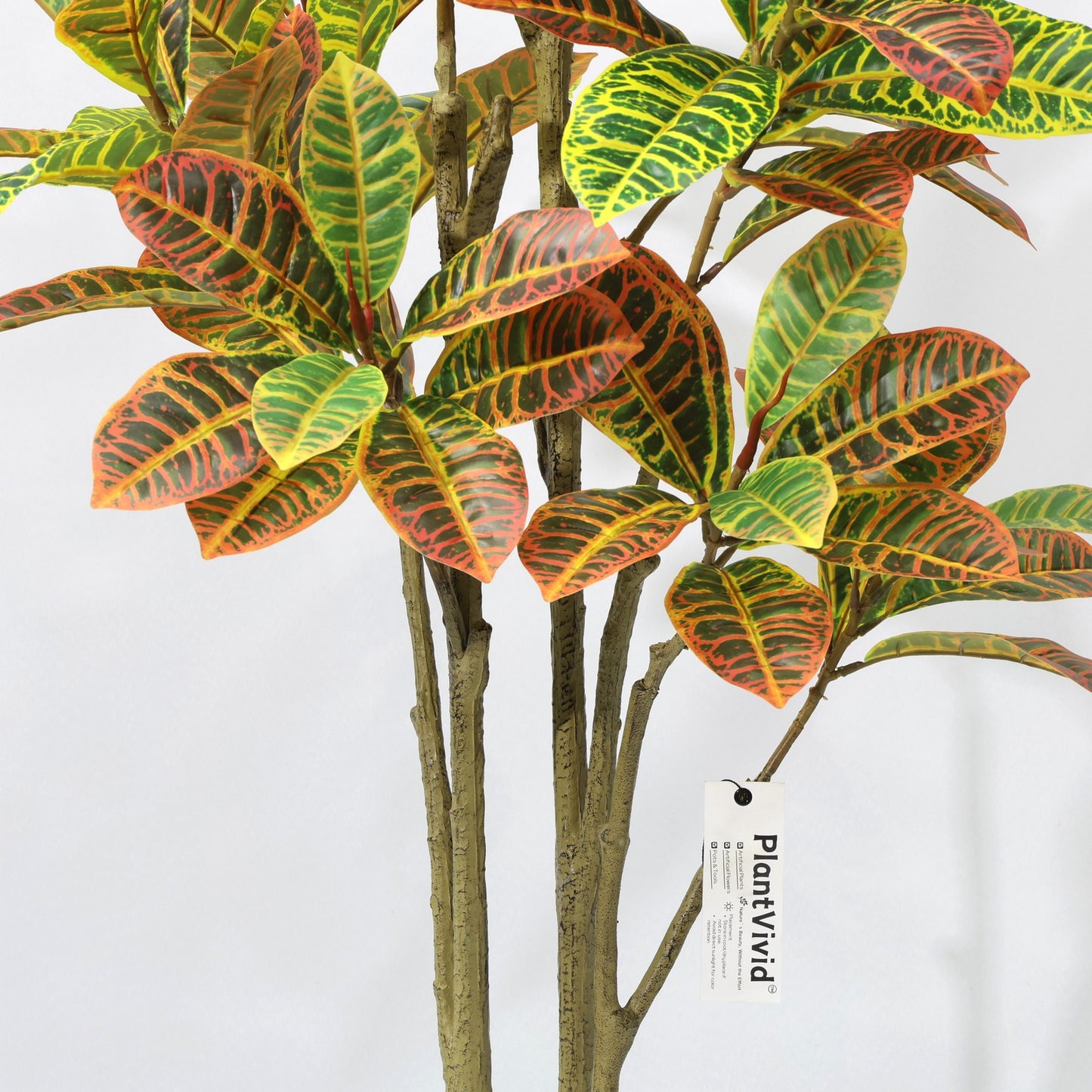 160cm Artificial Plant Colorful Variegated Leaves potted fake tree