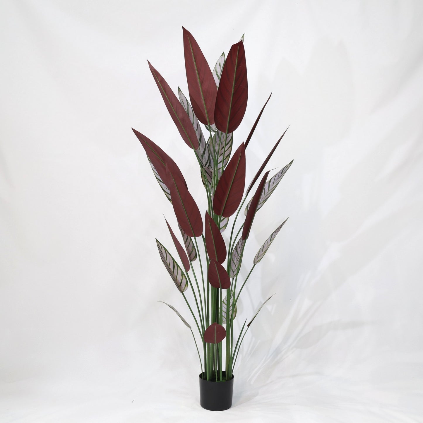 180cm Faux Cordyline Purple Leaf Artificial Plant with Sturdy Stem