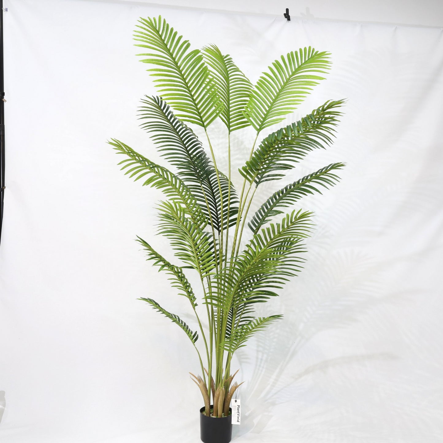 210cm Lush Artificial Areca Palm Plant UV-Resistant 18 leaves Tropical Decor