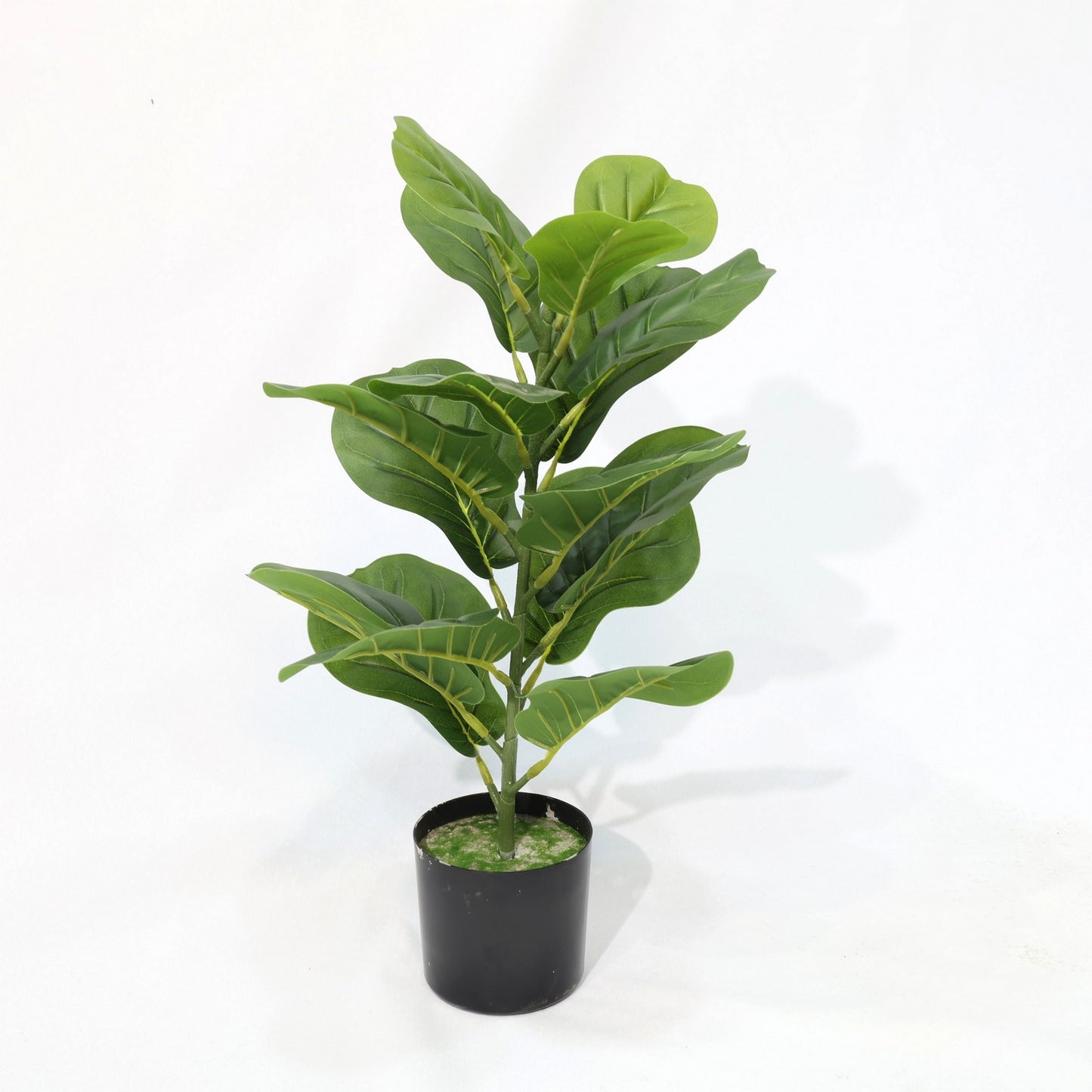 55cm Mini Plastic tree Fiddle Leaf Fig Potted Artificial Plant