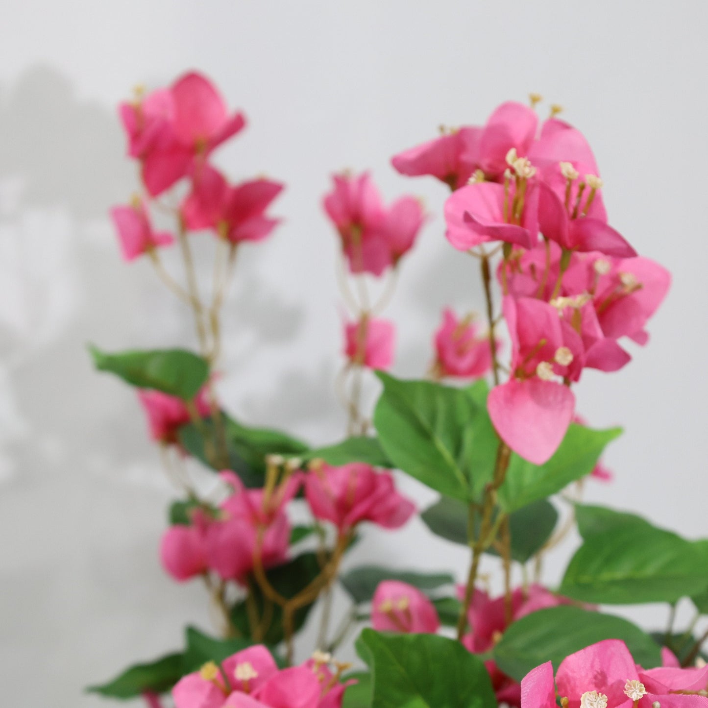 Bougainvillea Artificiale 130cm con Fiori Rossi Lussureggianti, Albero Finta Rimuovibile per Decorazione Negozio Natale