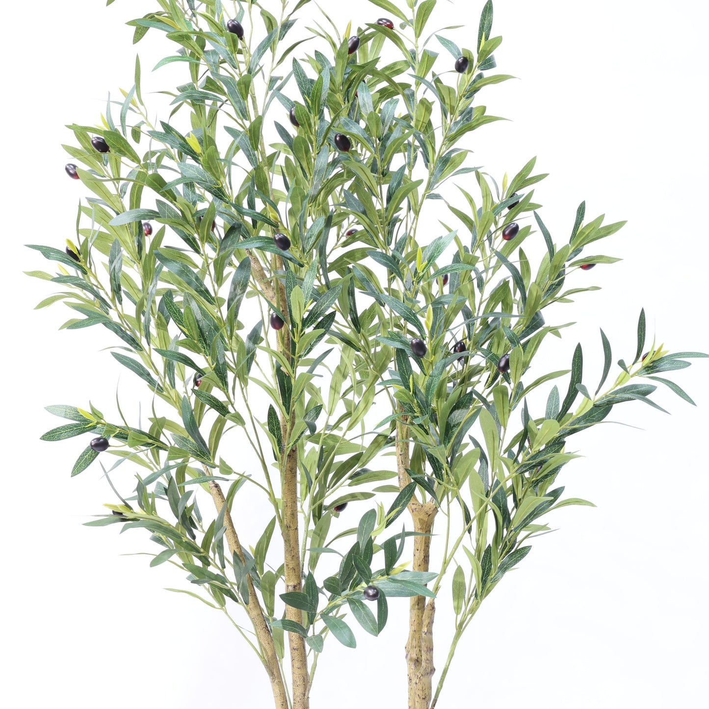 150cm Natural Bend Artificial Olive Tree Potted Plastic Green Olive Tree