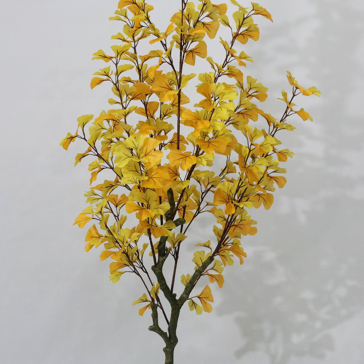 150cm Retro Autumn Yellow Non Detachable Artificial Ginkgo Plant
