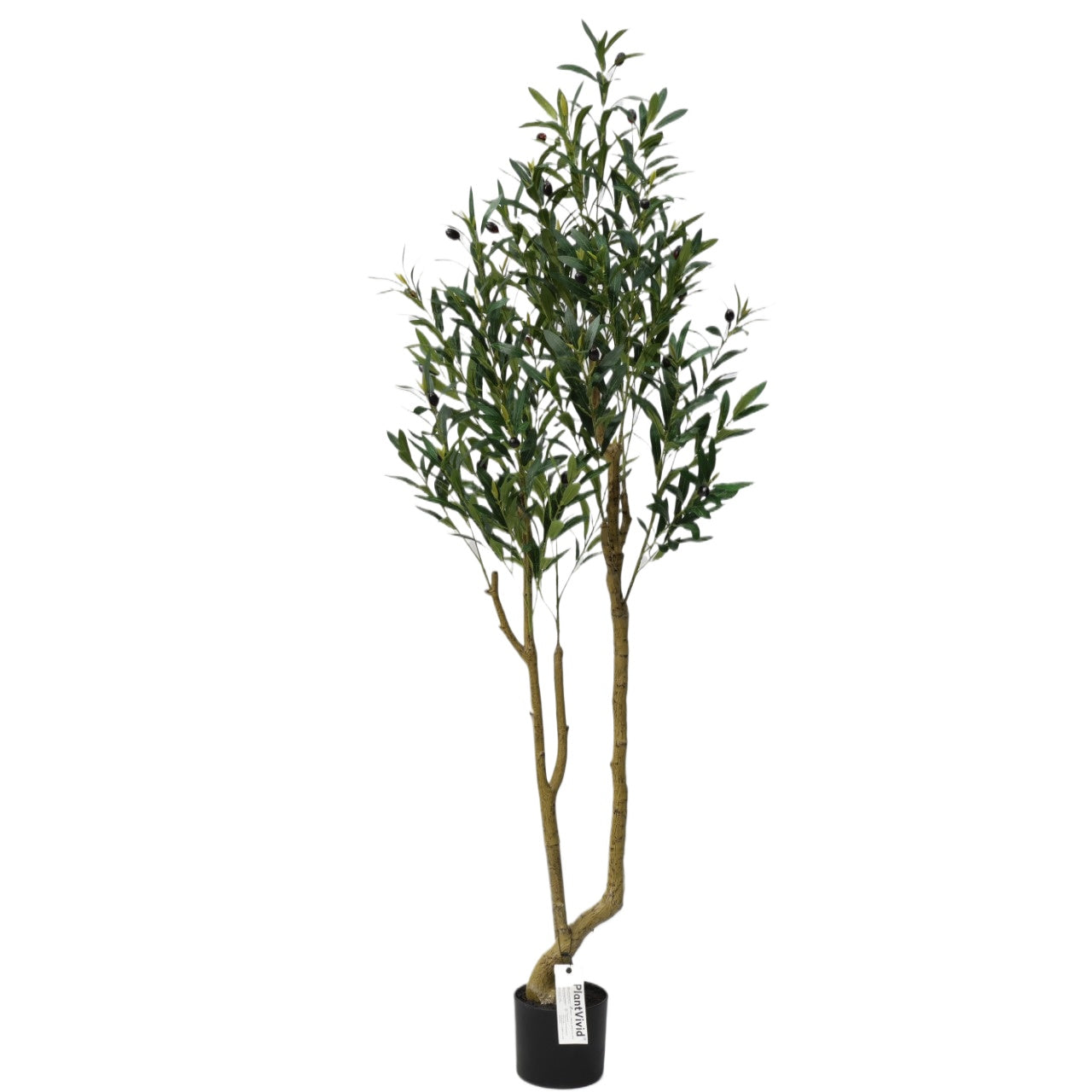 150cm Natural Bend Artificial Olive Tree Potted Plastic Green Olive Tree
