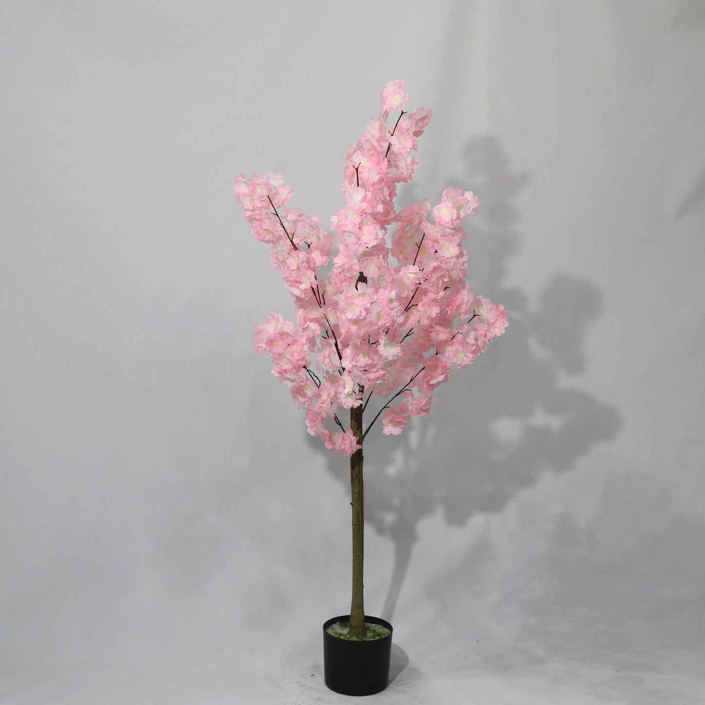 120cm Potted Pink Cherry Blossom Tree Artificial Flowers Plant