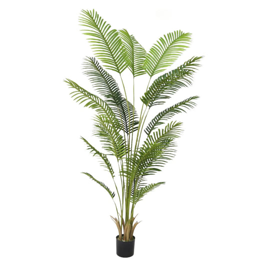 210cm Lush Artificial Areca Palm Plant UV-Resistant 18 leaves Tropical Decor