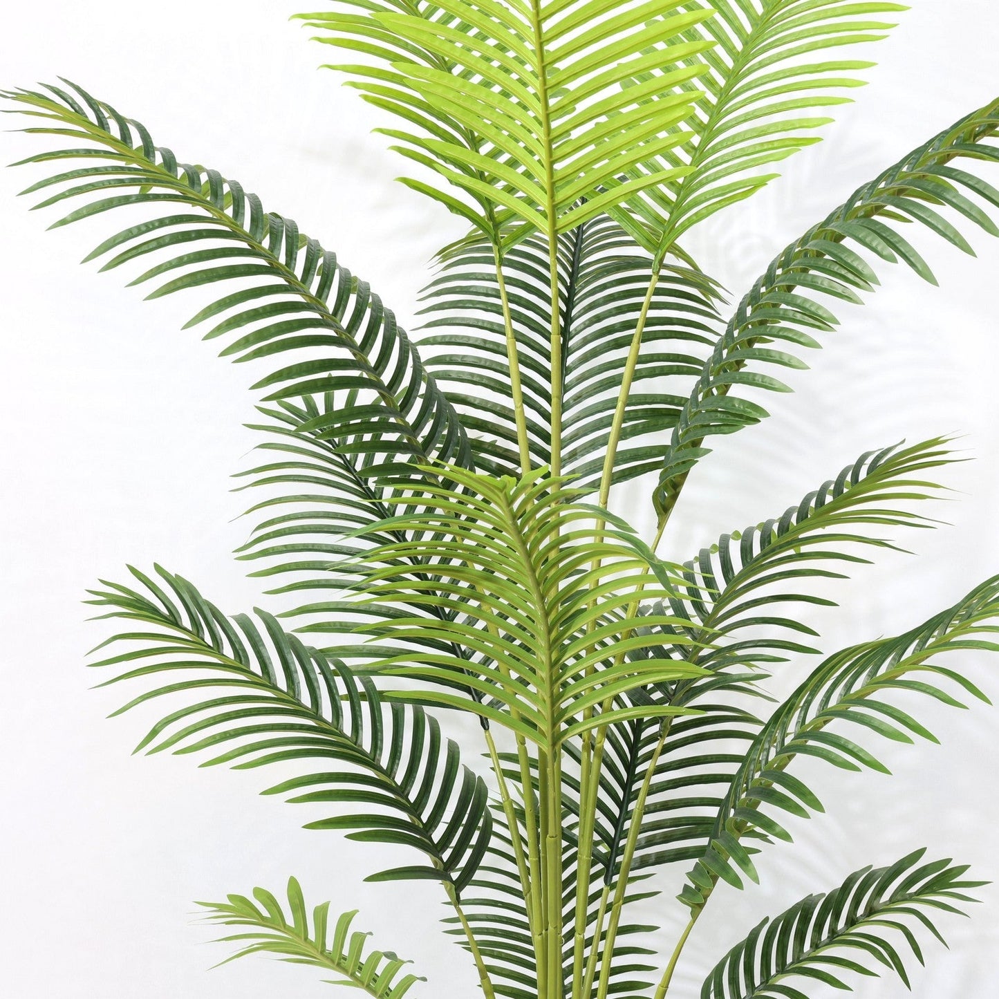 Τεχνητός φοίνικας Areca 180cm με 15 πράσινα φύλλα, ψεύτικο δέντρο τον κήπο του