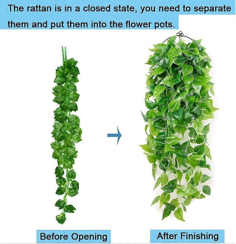 Artificial Plant 3 Pieces Hanging Artificial Plants 90cm Fake