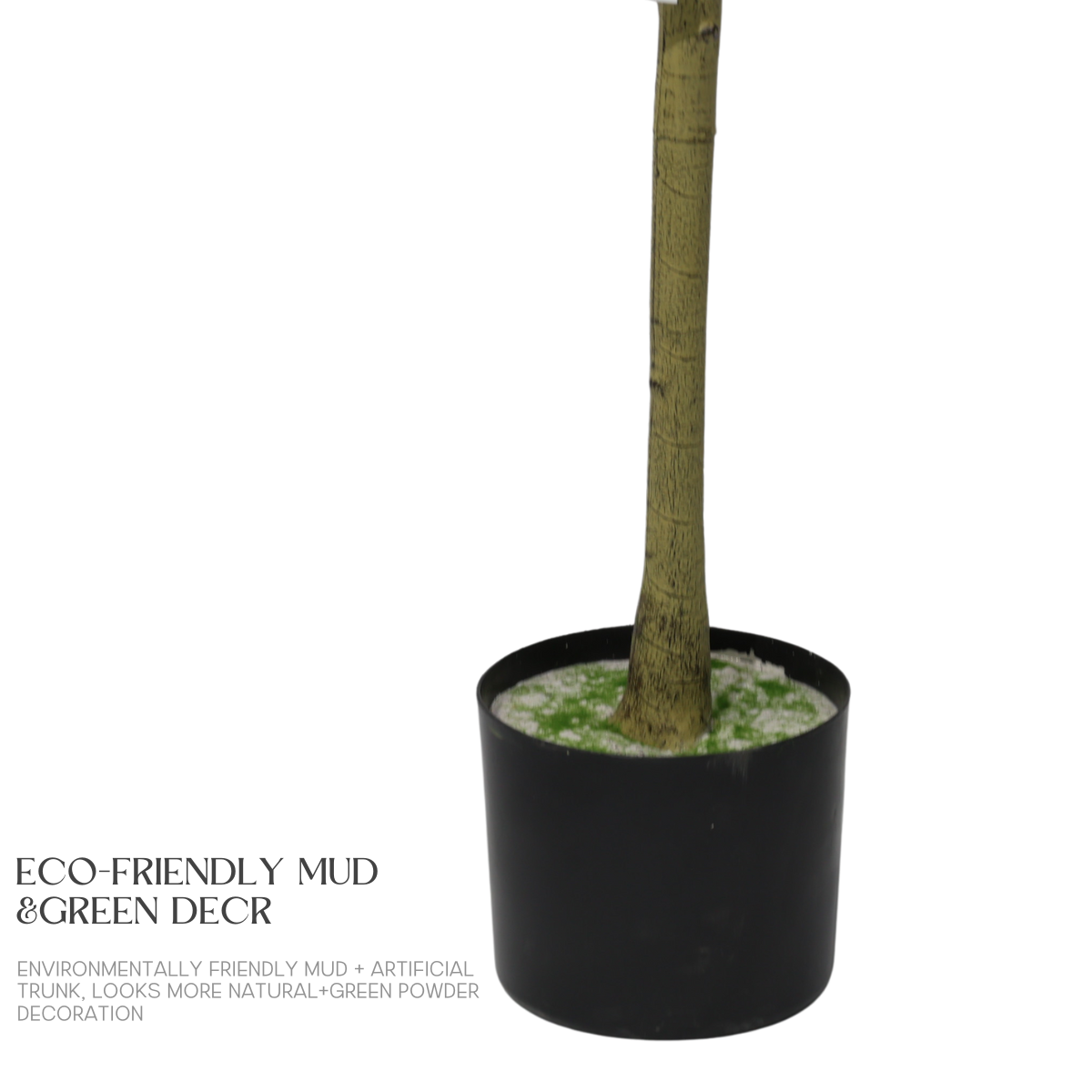 Eucalipto Artificiale Smontabile 120cm, Pianta Finta Verde Fresco per Decorazione Casa Ufficio Natale