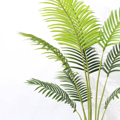 Τεχνητός Φοίνικας Areca 120cm με 9 Πράσινα Φύλλα, Ψεύτικο Φυτό  Τροπική Διακόσμηση, Γραφείο, Σπίτι,