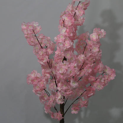 120cm Potted Pink Cherry Blossom Tree Artificial Flowers Plant