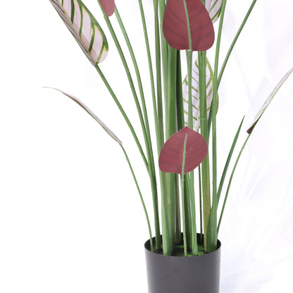 180cm Faux Cordyline Purple Leaf Artificial Plant with Sturdy Stem