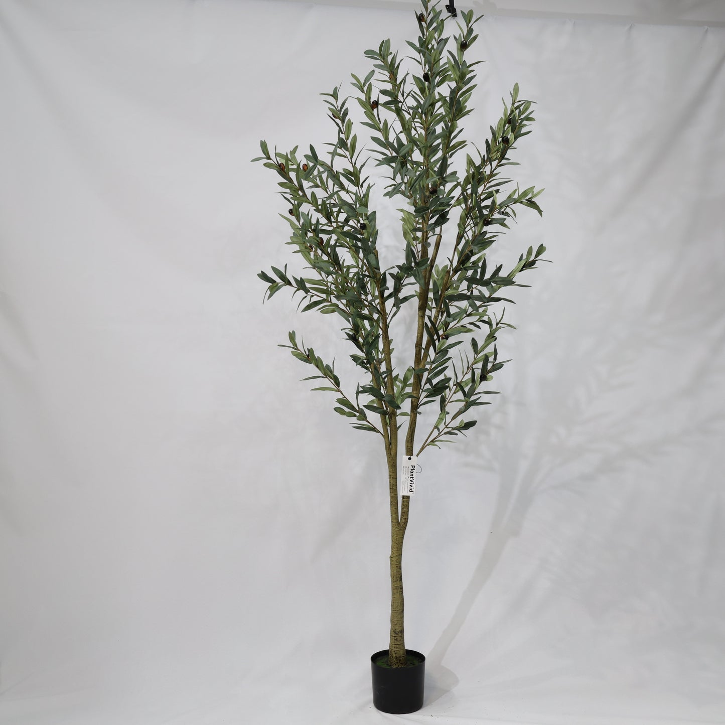 210cm Artificial Olive Tree Detachable Dual Branches - Realistic Foliage