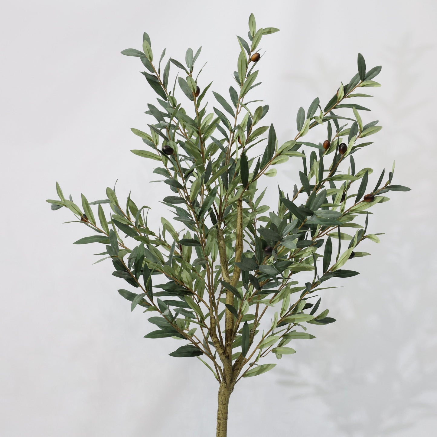 Olivo Artificiale Verde Smontabile 150cm, Pianta Finta in Plastica in Vaso per Decorazione Moderna Casa Ufficio Natale