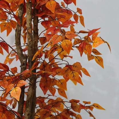 190cm Detachable Artificial Tree Yellow leaves Artificial Eucalyptus Tree