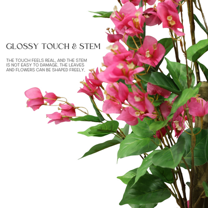 180cm Plastic Flower Red Potted Artificial Bougainvillea Plant