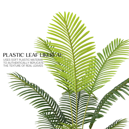 Τεχνητός φοίνικας Areca 180cm με 15 πράσινα φύλλα, ψεύτικο δέντρο  τον κήπο του