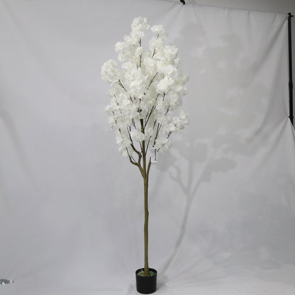 190cm Artificial white Cherry Blossom Tree Detachable Faux Plant