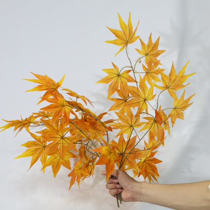 3 Pcs 65cm artificial plant Green maple leaf plants indoor decoration