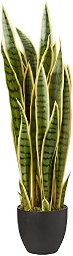 33” Sansevieria Artificial Silk Plants Green