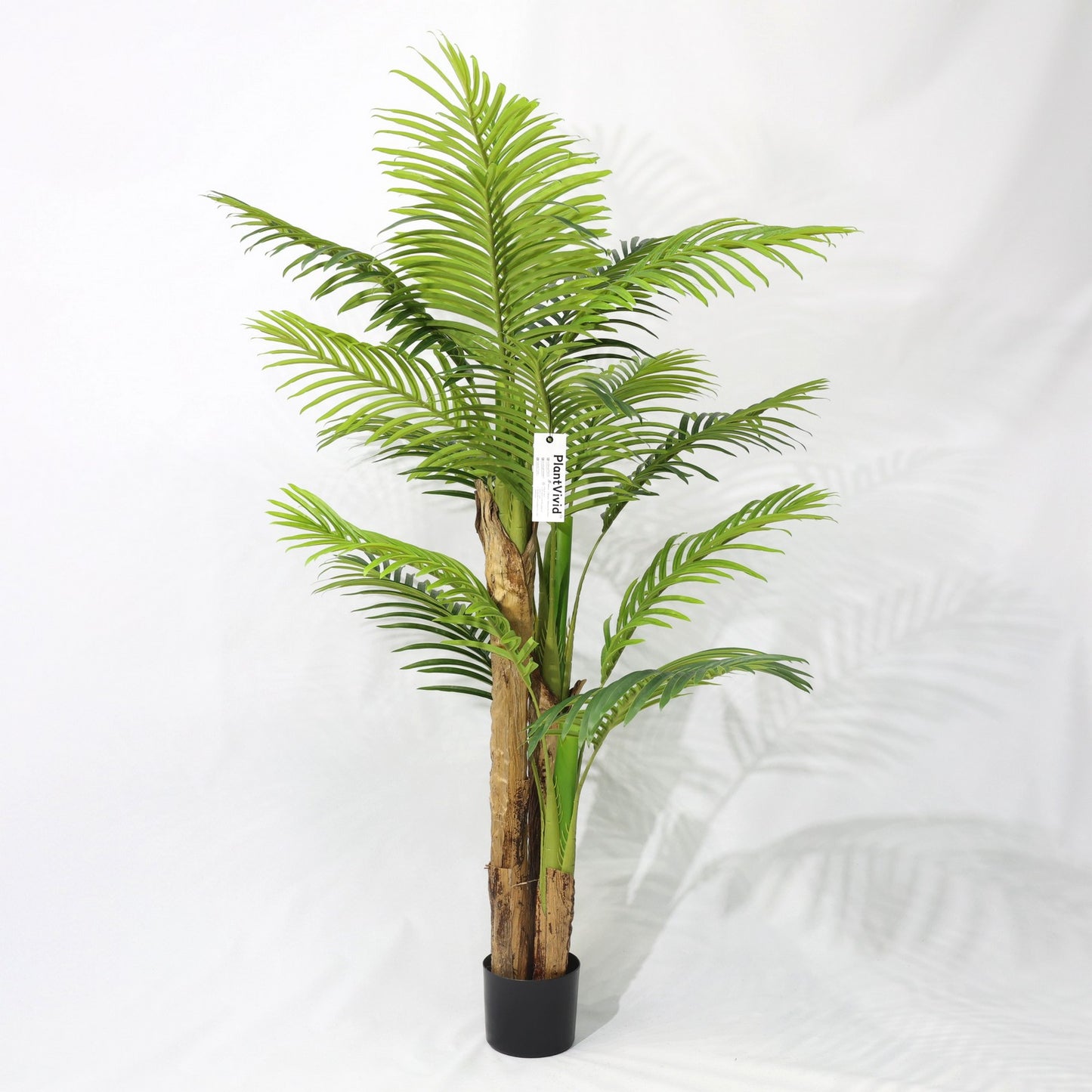 150cm Artificial Plant 3 Stem Areca Palm Artificial Plant UV-Resistant Tropical Plant