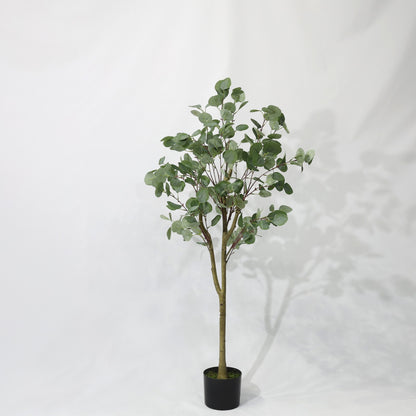 120cm Detachable Faux Plant Fresh Green Artificial Eucalyptus Tree
