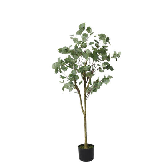 120cm Detachable Faux Plant Fresh Green Artificial Eucalyptus Tree