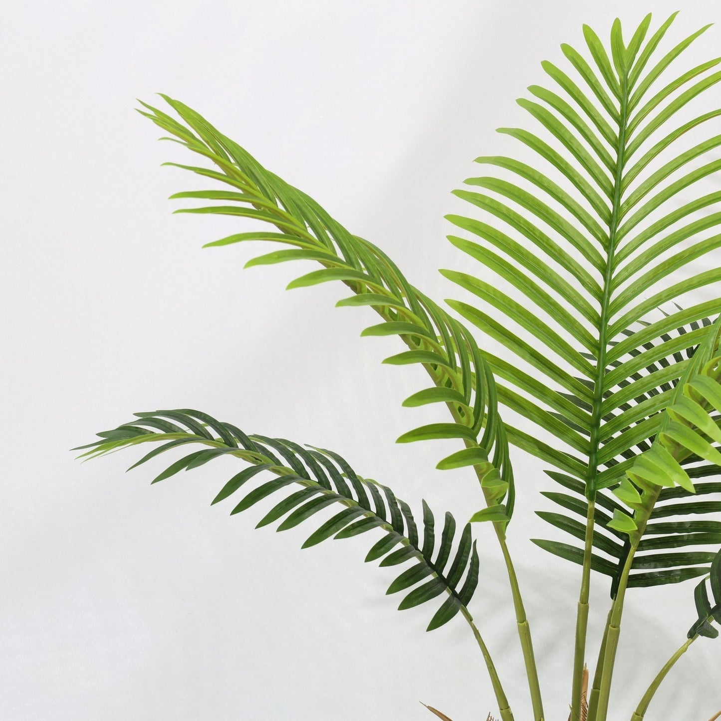 Palma Artificiale 90cm, Pianta Finta Tropicale Verde in Vaso con Foglie in Plastica per Decorazione Casa Natale