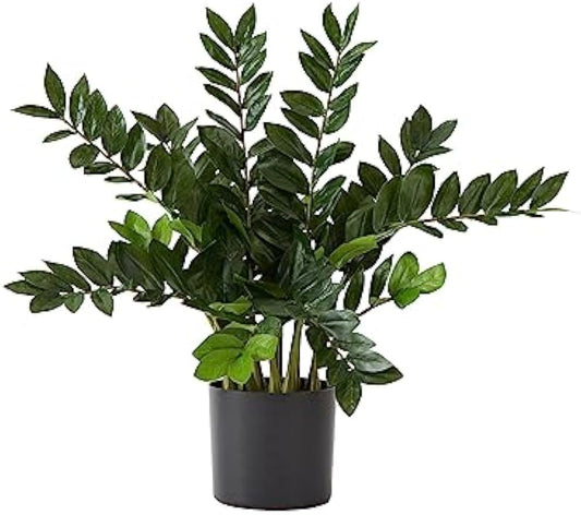 28in. Artificial Zamioculcas Plant with Decorative Planter