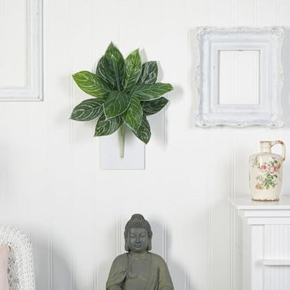 21in. Silver Aglaonema Artificial Plant (Real Touch) (Set of 6)