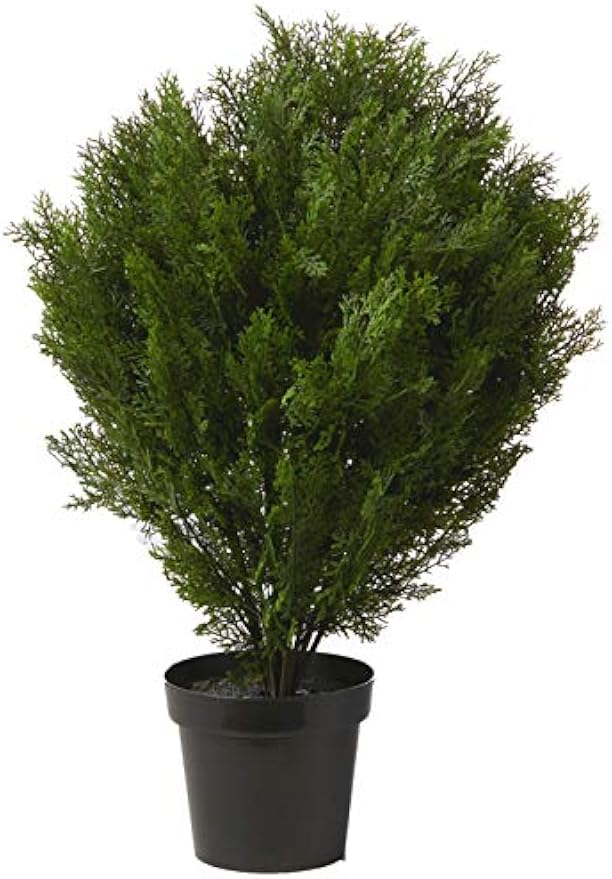 6881 3â€™ Cedar Artificial Bush (Indoor/Outdoor),Green