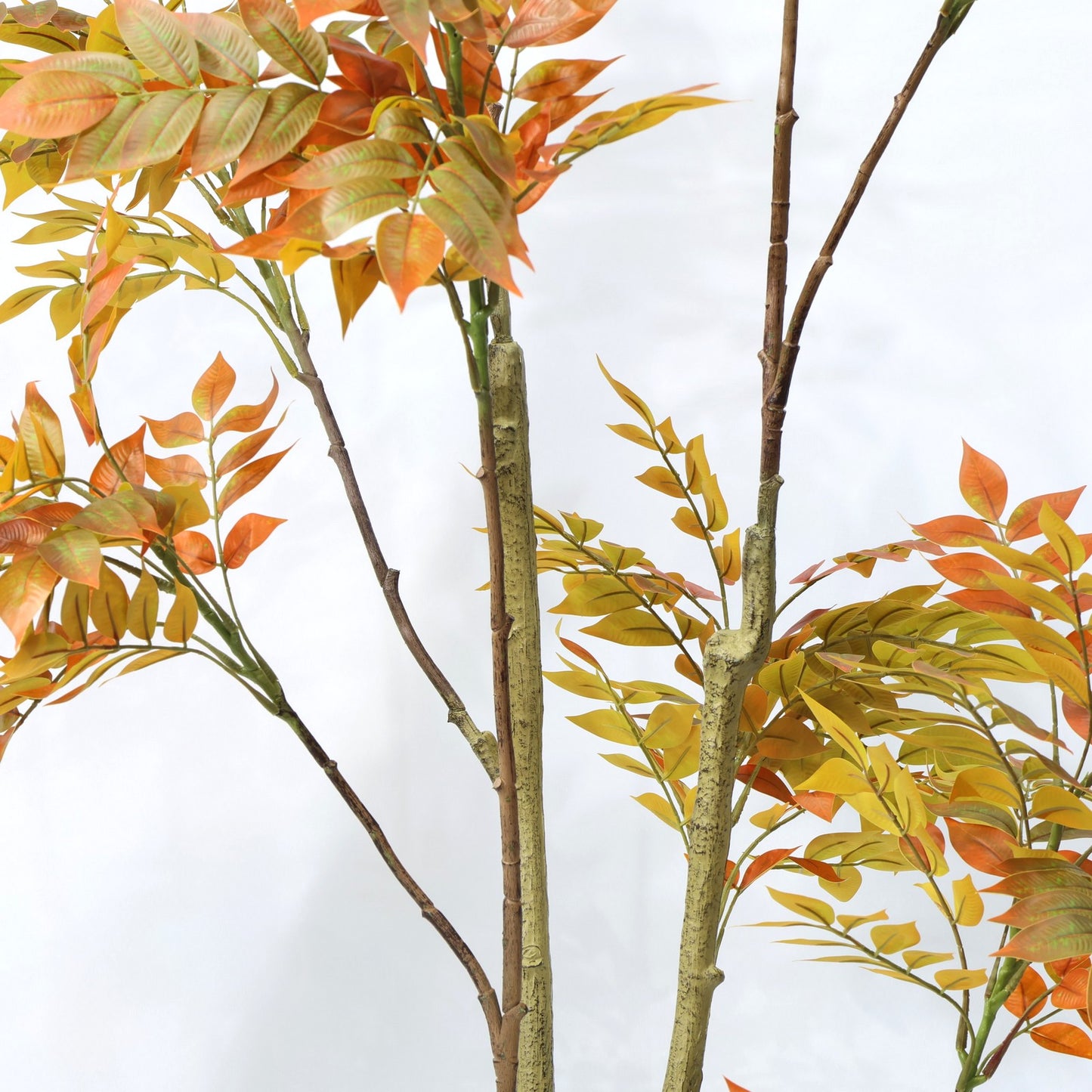 210cm Faux Tree Red Leaf Double Branch Artificial Sumac Plant