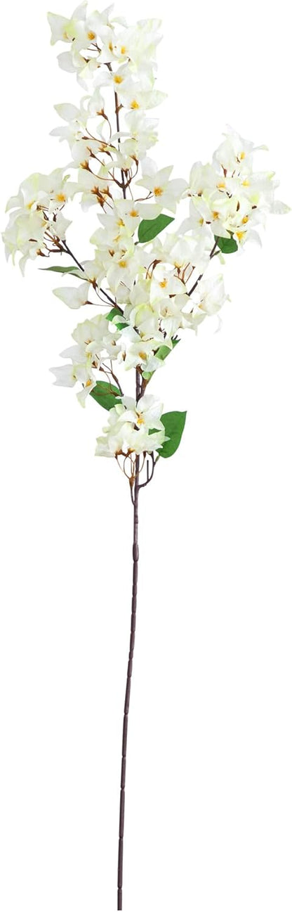 47-in Artificial Bougainvillea Flower Stems, Set of 3 Long Stem Artificial Flowers for Home or Office Décor, Faux Bougainvillea Flower No50