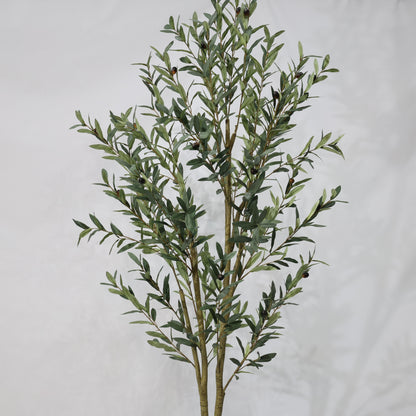 210cm Artificial Olive Tree Detachable Dual Branches - Realistic Foliage