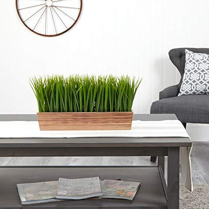 20in. Vanilla Grass Artificial Plant in Decorative Planter
