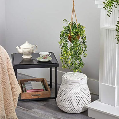 20in. Baby Tear Artificial Plant in Hanging Basket