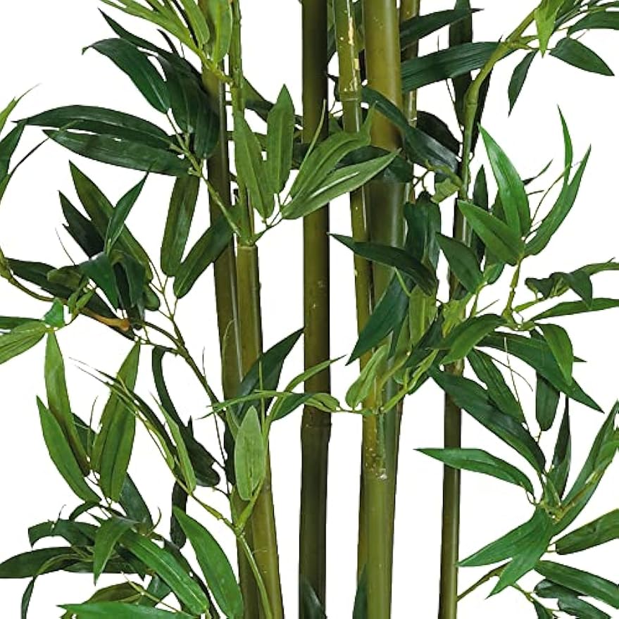 5040 Bamboo Silk Plant, 4-Feet, Green,49.5" x 9" x 9"