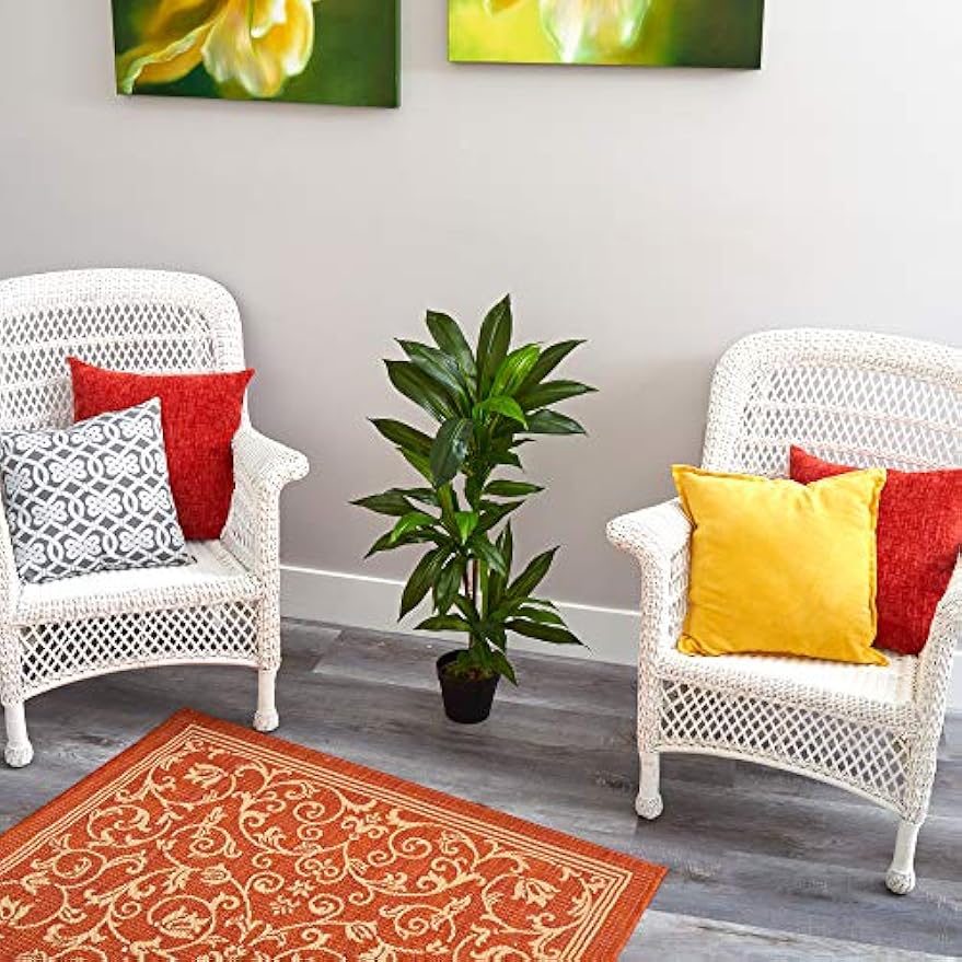 Nearly Natural 3ft. Dracaena Artificial Plant (Real Touch)
