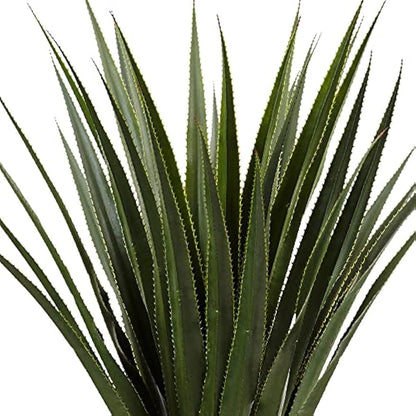 4.5ft. Spiked Agave Artificial Plant in Black Planter (Indoor/Outdoor)