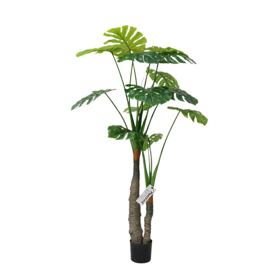 180cm Artificial Plant big Leaves Green Plastic Tropical Monstera Plant