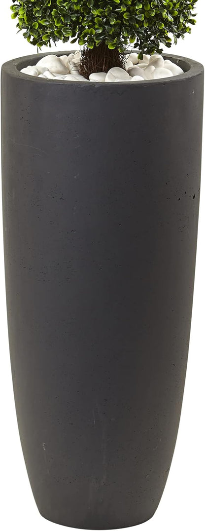 5961 50" Boxwood Topiary W/Planter (Indoor/UV Outdoor) 11.5 in x 11.5 in x 50 in No50