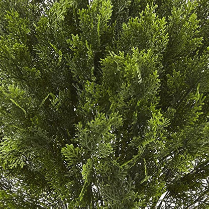 6881 3â€™ Cedar Artificial Bush (Indoor/Outdoor),Green