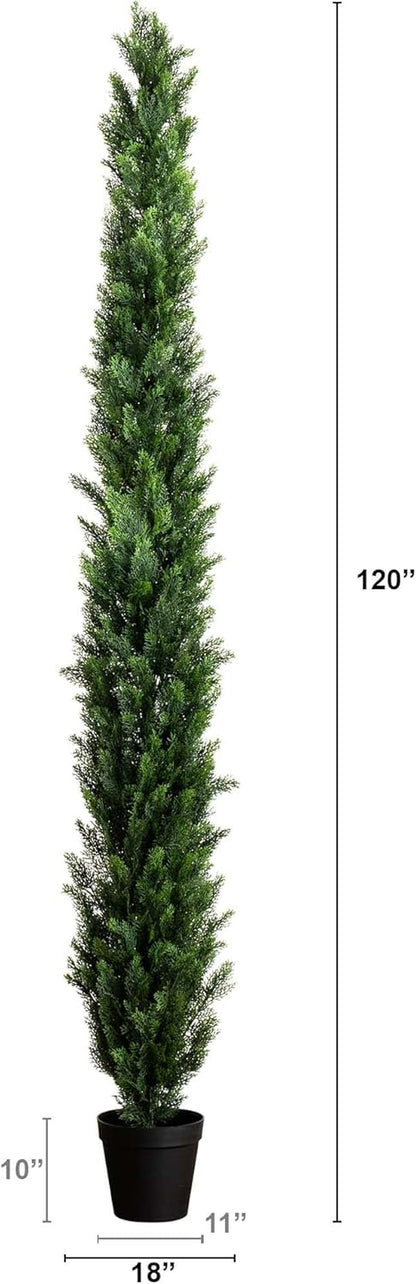 Nearly Natural 10ft. UV Resistant Artificial Cedar Pine Tree (Indoor/Outdoor) No50
