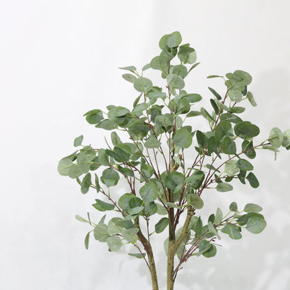 120cm Detachable Faux Plant Fresh Green Artificial Eucalyptus Tree