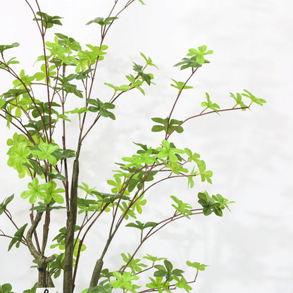 130cm Tropical Two Head Non Detachable Artificial Fiddle Leaf Plant