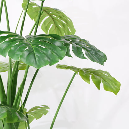 180cm Artificial Plant big Leaves Green Plastic Tropical Monstera Plant