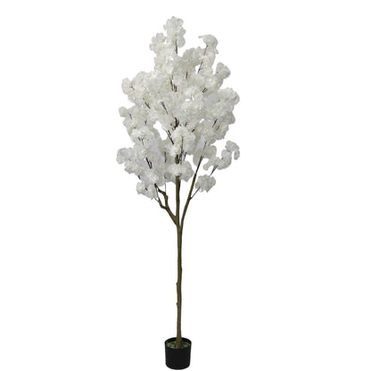 190cm Artificial white Cherry Blossom Tree Detachable Faux Plant