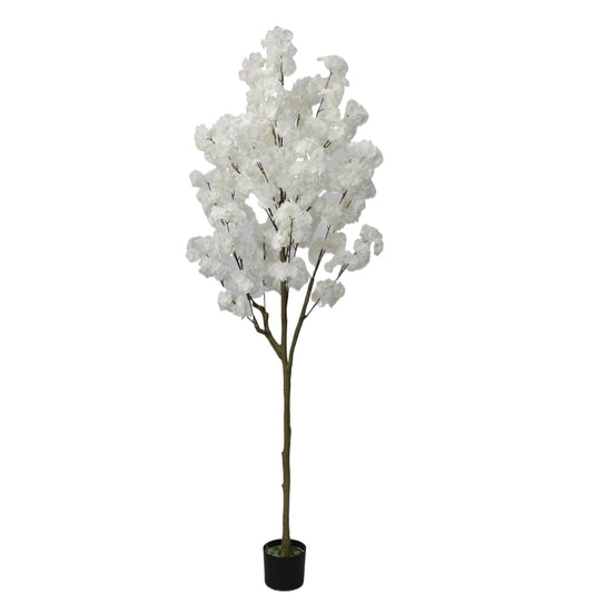 190cm Artificial white Cherry Blossom Tree Detachable Faux Plant