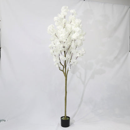 190cm Artificial white Cherry Blossom Tree Detachable Faux Plant