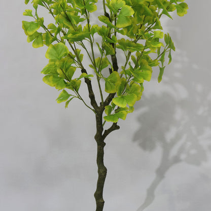 150cm Green Potted Artificial Ginkgo Plant Green leaves Lifelike